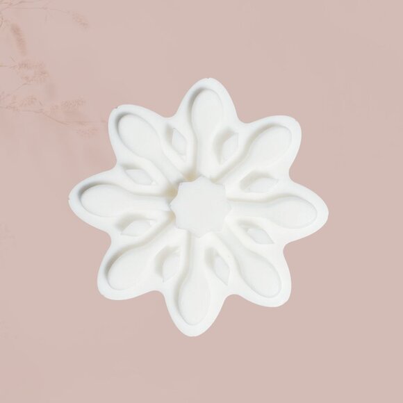 Lotion Bar 4 oz, Handmade, Snowflake Shaped (56 Fragrance Options) - Picture 1 of 6